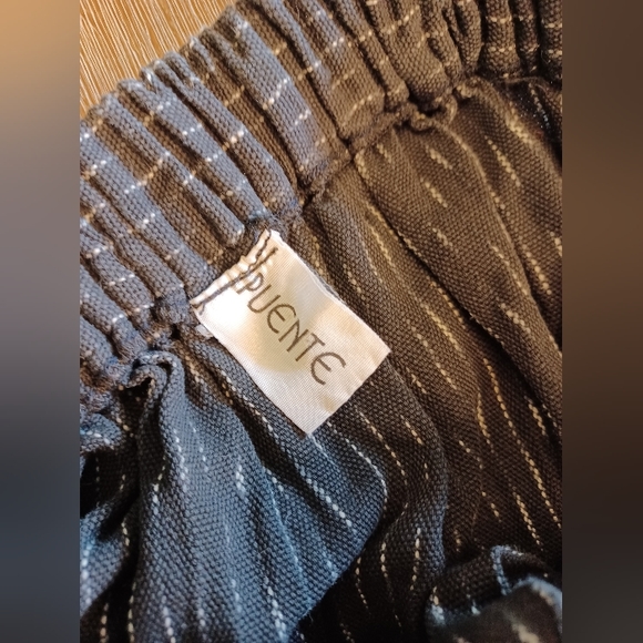 Handwoven PUENTE Guatemala Vintage Skirt Pleated Button up Midi 100% cot… - Picture 6 of 12